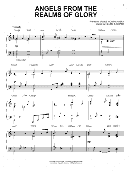page one of Angels From The Realms Of Glory [Jazz version] (arr. Brent Edstrom) (Piano Solo)