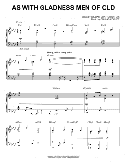 page one of As With Gladness Men Of Old [Jazz version] (Piano Solo)