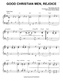 page one of Good Christian Men, Rejoice [Jazz version] (arr. Brent Edstrom) (Piano Solo)