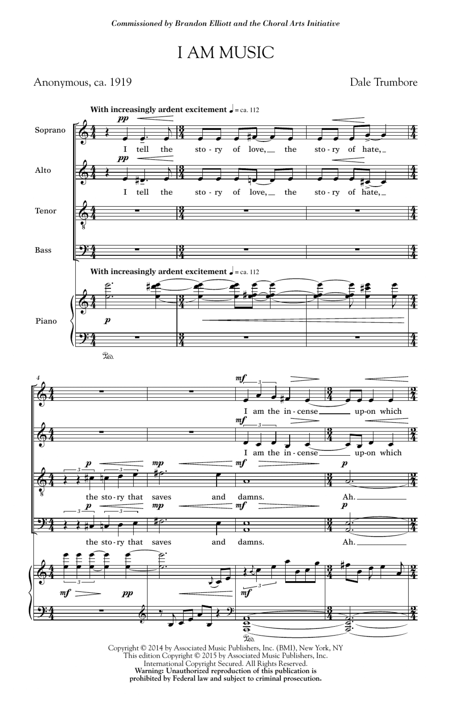 I Am Music (SATB Choir)