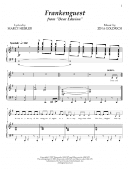 page one of Frankenguest (Piano & Vocal)