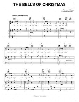 page one of The Bells Of Christmas (Piano, Vocal & Guitar Chords (Right-Hand Melody))