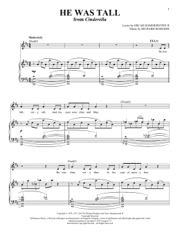 page one of He Was Tall (Piano & Vocal)