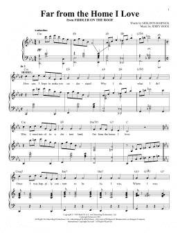 page one of Far From The Home I Love (Piano & Vocal)