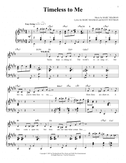 page one of Timeless To Me (Piano & Vocal)