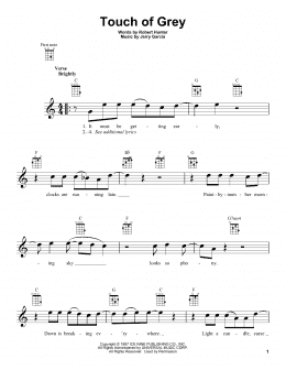 page one of Touch Of Grey (Ukulele)