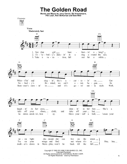 page one of The Golden Road (Ukulele)