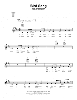 page one of Bird Song (Ukulele)