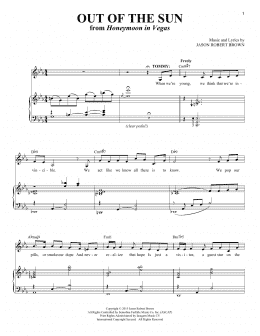 page one of Out Of The Sun (from Honeymoon in Vegas) (Piano & Vocal)