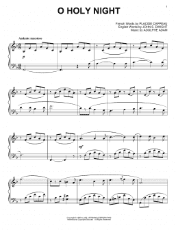 page one of O Holy Night (Piano Solo)