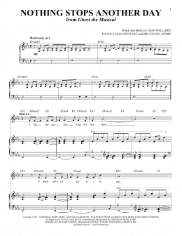page one of Nothing Stops Another Day (Piano & Vocal)