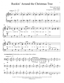 page one of Rockin' Around The Christmas Tree (Educational Piano)