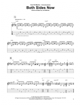 page one of Both Sides Now (Guitar Tab)