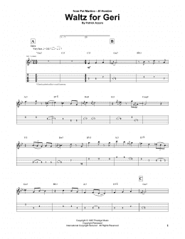 page one of Waltz For Geri (Guitar Tab)