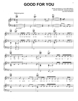 page one of Good For You (Piano, Vocal & Guitar Chords (Right-Hand Melody))