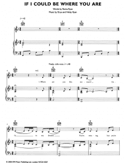 page one of If I Could Be Where You Are (Piano, Vocal & Guitar Chords (Right-Hand Melody))