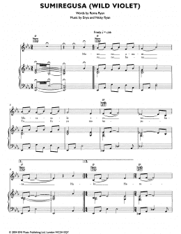 page one of Semiregusa (Wild Violet) (Piano, Vocal & Guitar Chords (Right-Hand Melody))