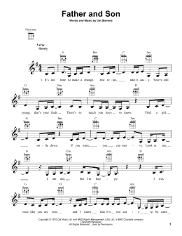page one of Father And Son (Ukulele)