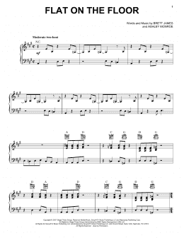 page one of Flat On The Floor (Piano, Vocal & Guitar Chords (Right-Hand Melody))
