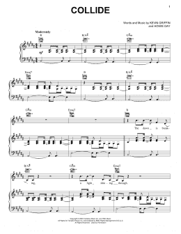 page one of Collide (Piano, Vocal & Guitar Chords (Right-Hand Melody))