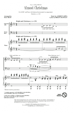 page one of Almost Christmas (SATB Choir)