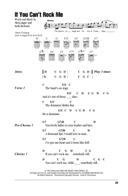 page one of If You Can't Rock Me (Guitar Chords/Lyrics)