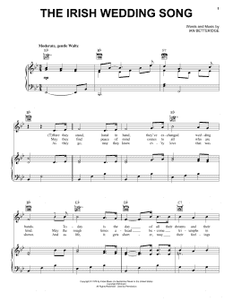 page one of The Irish Wedding Song (Piano, Vocal & Guitar Chords (Right-Hand Melody))