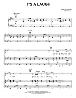 page one of It's A Laugh (Piano, Vocal & Guitar Chords (Right-Hand Melody))