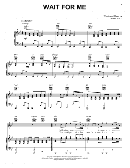 page one of Wait For Me (Piano, Vocal & Guitar Chords (Right-Hand Melody))