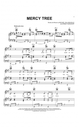 page one of Mercy Tree (Piano, Vocal & Guitar Chords (Right-Hand Melody))
