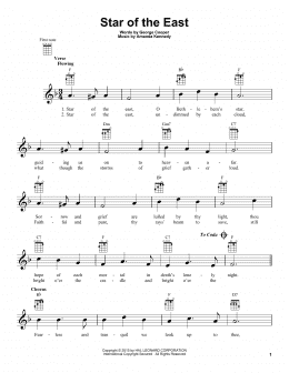 page one of Star Of The East (Ukulele)