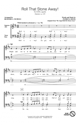 page one of Roll That Stone Away! (SATB Choir)