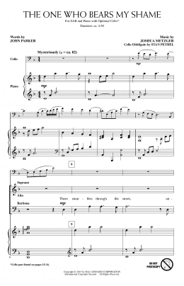 page one of The One Who Bears My Shame (Choir)