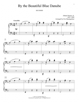 page one of By The Beautiful Blue Danube (Piano Duet)