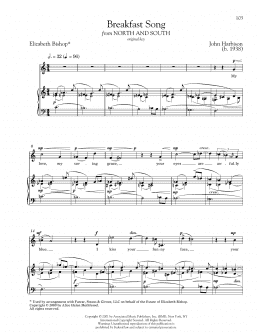 page one of Breakfast Song (Piano & Vocal)