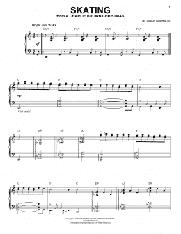 page one of Skating (Piano, Vocal & Guitar Chords (Right-Hand Melody))