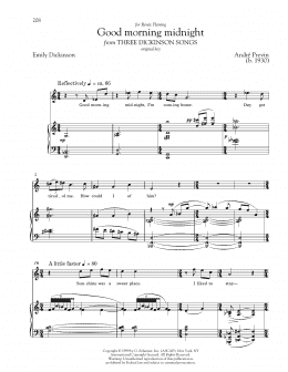 page one of Good Morning Midnight (Piano & Vocal)