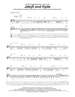 page one of Jekyll And Hyde (Guitar Tab)