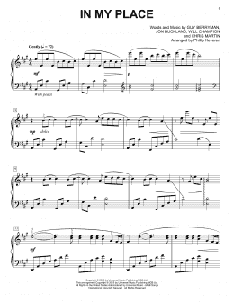 page one of In My Place [Classical version] (arr. Phillip Keveren) (Piano Solo)