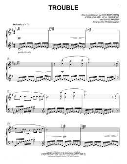page one of Trouble [Classical version] (arr. Phillip Keveren) (Piano Solo)