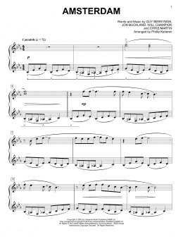 page one of Amsterdam [Classical version] (arr. Phillip Keveren) (Piano Solo)