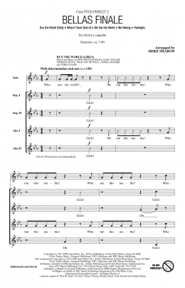 page one of Bellas Finale (SSAA Choir)