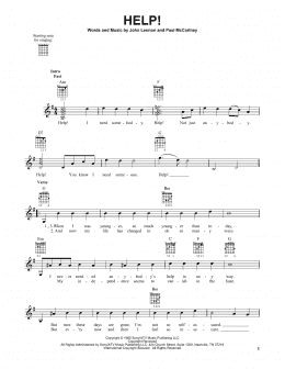 page one of Help! (Easy Guitar)