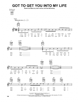 page one of Got To Get You Into My Life (Easy Guitar)