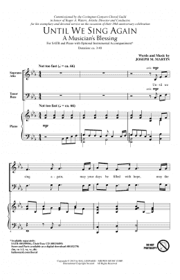 page one of Until We Sing Again (A Musician's Blessing) (SATB Choir)