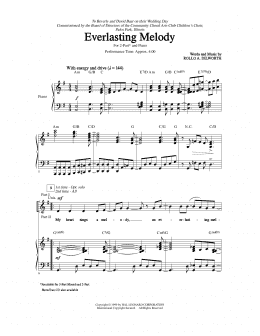 page one of Everlasting Melody (2-Part Choir)