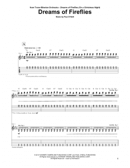 page one of Dreams Of Fireflies (Guitar Tab)