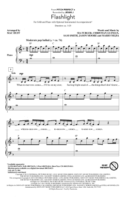 page one of Flashlight (arr. Mac Huff) (SAB Choir)