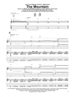 page one of The Mountain (Guitar Tab)