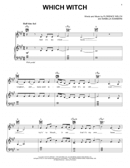page one of Which Witch (Piano, Vocal & Guitar Chords (Right-Hand Melody))